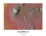 Topographical map of Phoenicis Lacus quadrangle