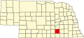 State map highlighting Clay County