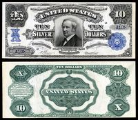 $10 Silver Certificate, Series 1908, Fr.302, depicting Thomas Hendricks