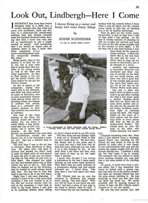 Eddie August Schneider (1911-1940) writing in Flying magazine on September 1, 1931 with Look Out, Lindbergh - Here I Come. This is page 25 of the magazine. This is page 1 of 4.png