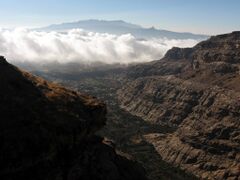 Jabal An-Nabi Shu'ayb, the highest mountain and peak in the Arabian Peninsula, as viewed from Kawkaban, Al Mahwit Governorate