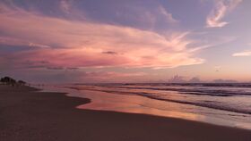 Pink sky at sea beach.jpg