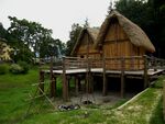 Pile dwelling house, reconstruction