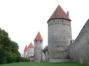 The walls of Tallinn, Estonia, a UNESCO World Heritage Site