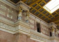 Interior of the Walhalla Temple (1830–1842) from Bavaria (Germany)