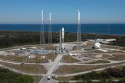 View of Cape Canaveral Launch Complex 41, with the Atlas V carrying New Horizons on the pad.