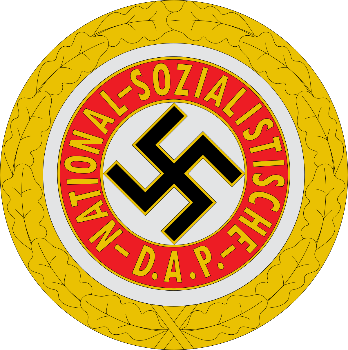 ملف:Golden Nazi Party Badge.svg - المعرفة