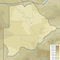 Location map/data/Botswana is located in بوتسوانا