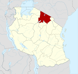 Location in Tanzania