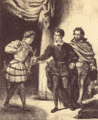 ليثوگراف، هاملت with Guildenstern (الفصل III, المشهد II)