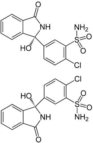 (±)-Chlortalidone Enantiomers Structural Formulae.png