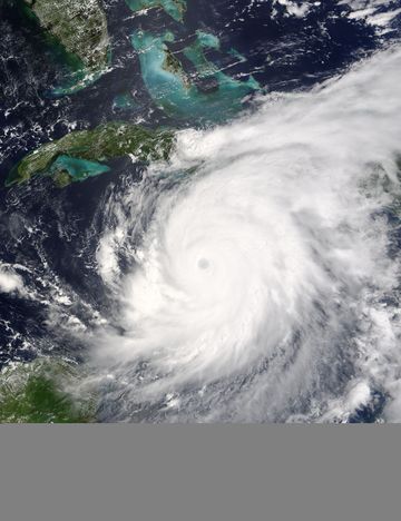 صورة للإعصار إيڤان