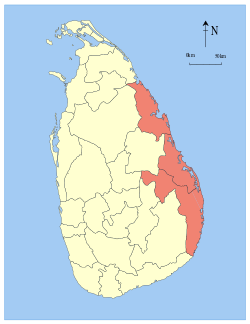 Location within Sri Lanka