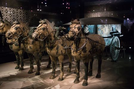 Bronze chariot for the emperor.