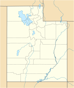 Location of Great Salt Lake in Utah, USA.