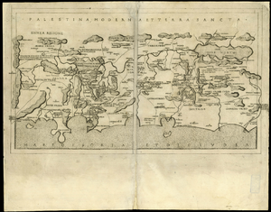 A detailed map of Palestine from the 15th century