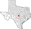 State map highlighting Llano County