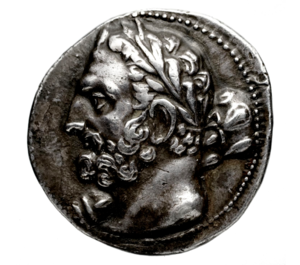 Tridrachme, Argent, Numidie, Micipsa.png