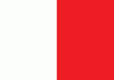 Unofficial flag of the province of Santa Catarina (similar to the Flag of Malta)