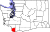 State map highlighting Clark County