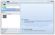 Skype 4 in Default View running on Windows Vista