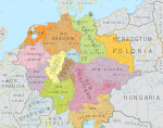 The whole of Germany, showing the stem duchies