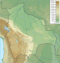 Location map/data/Bolivia is located in بوليڤيا