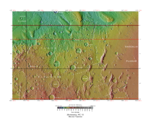 Topographical map of Memnonia quadrangle