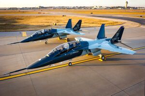 Two parked Boeing T-Xs (181005-F-PO640-0021).JPG