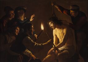Mocking of Christ by Gerard van Honthorst