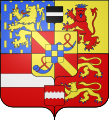The coat of arms used by William the Silent after 1582, Frederick Henry, William II, and William III as Prince of Orange[36]