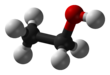 Ball-and-stick model of ethanol