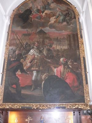 Fall of Cordoba Painting in Mezquita.JPG