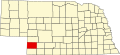 State map highlighting Chase County