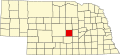 State map highlighting Sherman County