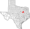 State map highlighting Navarro County