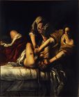 Artemisia Gentileschi, Judith Slaying Holofernes, 1614–20, oil on canvas, 199 x 162 cm Galleria degli Uffizi, فلورنسا