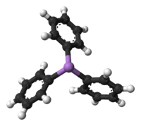 Ball-and-stick model of arsine