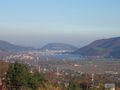 The city and the Bistriţa River