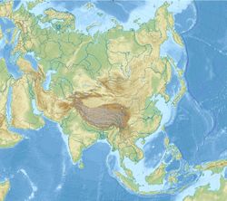 Location of Issyk-Kul in Kyrgyzstan.