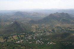 Udaipur, India, Hilly landscape.jpg