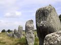 The Menec alignments, the most well-known megalithic site amongst the Carnac stones.