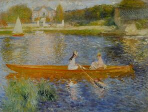 La Yole (Boating on the Seine) (c. 1879) Pierre-Auguste Renoir