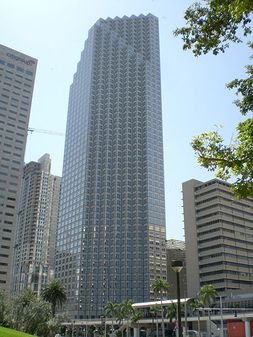 Downtown Miami in Miami-Dade County, the largest county in Florida, and the county seat of the seventh-most populous county in the United States.