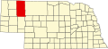 State map highlighting Sheridan County