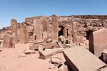 Temple ruins with several standing stones