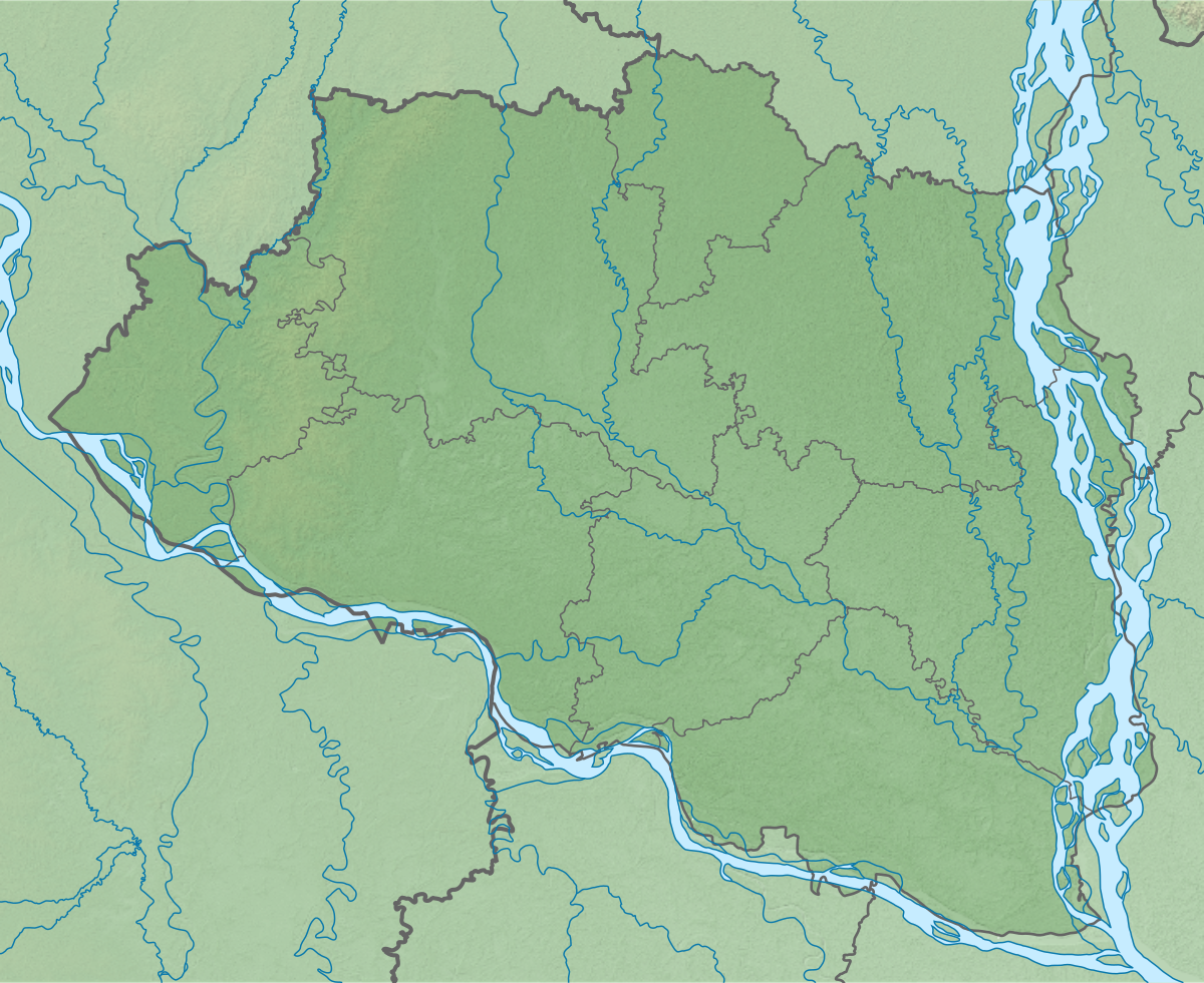 ملف:Rajshahi division relief map.svg - المعرفة