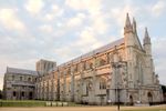 Winchester Cathedral, an example of Norman architecture in England