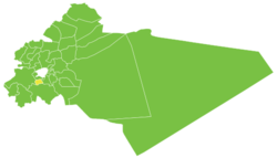 موقع ناحية صحنايا في محافظة ريف دمشق