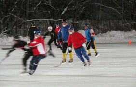 Bandy at Stroitel stadium